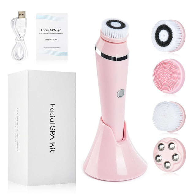 LUSHÉ 4-in-1 Sonic Facial Cleansing Brush